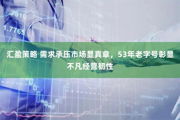 汇盈策略 需求承压市场显真章，53年老字号彰显不凡经营韧性