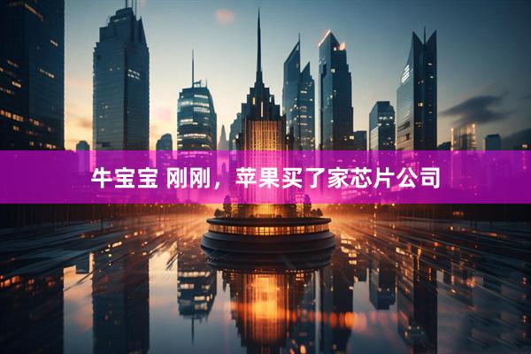 牛宝宝 刚刚，苹果买了家芯片公司